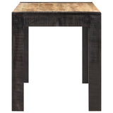 Vidaxl eettafel 140x70x76 cm massief ruw mangohout