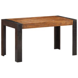 Vidaxl eettafel 140x70x76 cm massief ruw mangohout