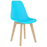 Vidaxl eetkamerstoelen 2 st kunststof blauw