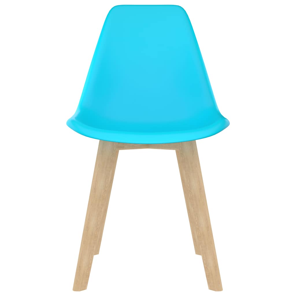 Vidaxl eetkamerstoelen 2 st kunststof blauw