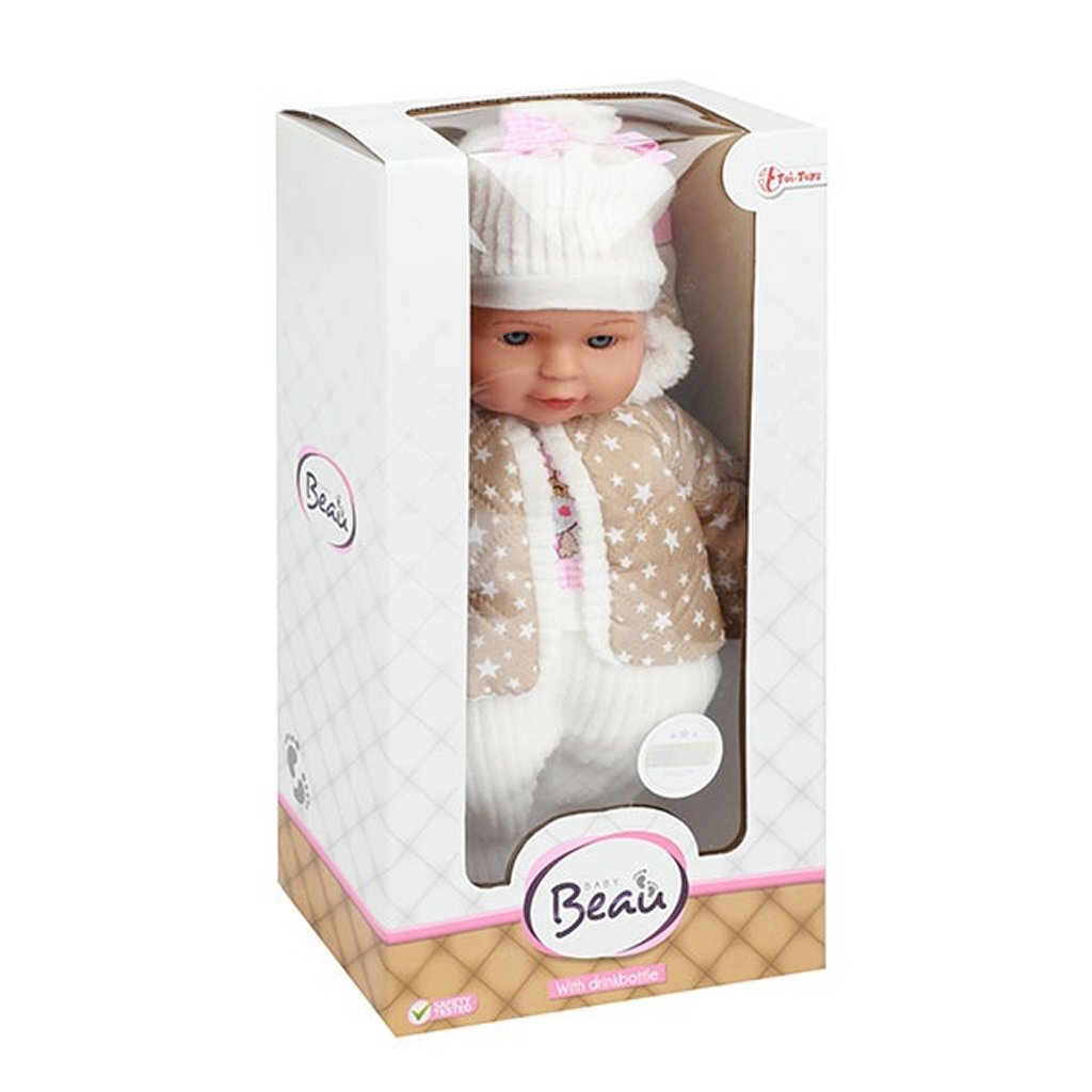 Toi-toys encantador bebé babypop ropa de invierno y botella