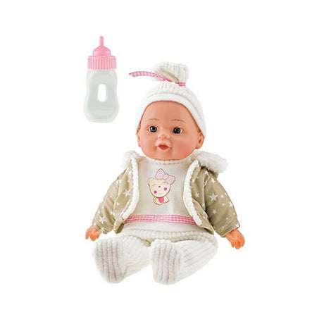 Toi-toys lovely baby babypop winterkleren en flesje