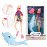 Lauren Teenage Taucher mat Glitter Delfin