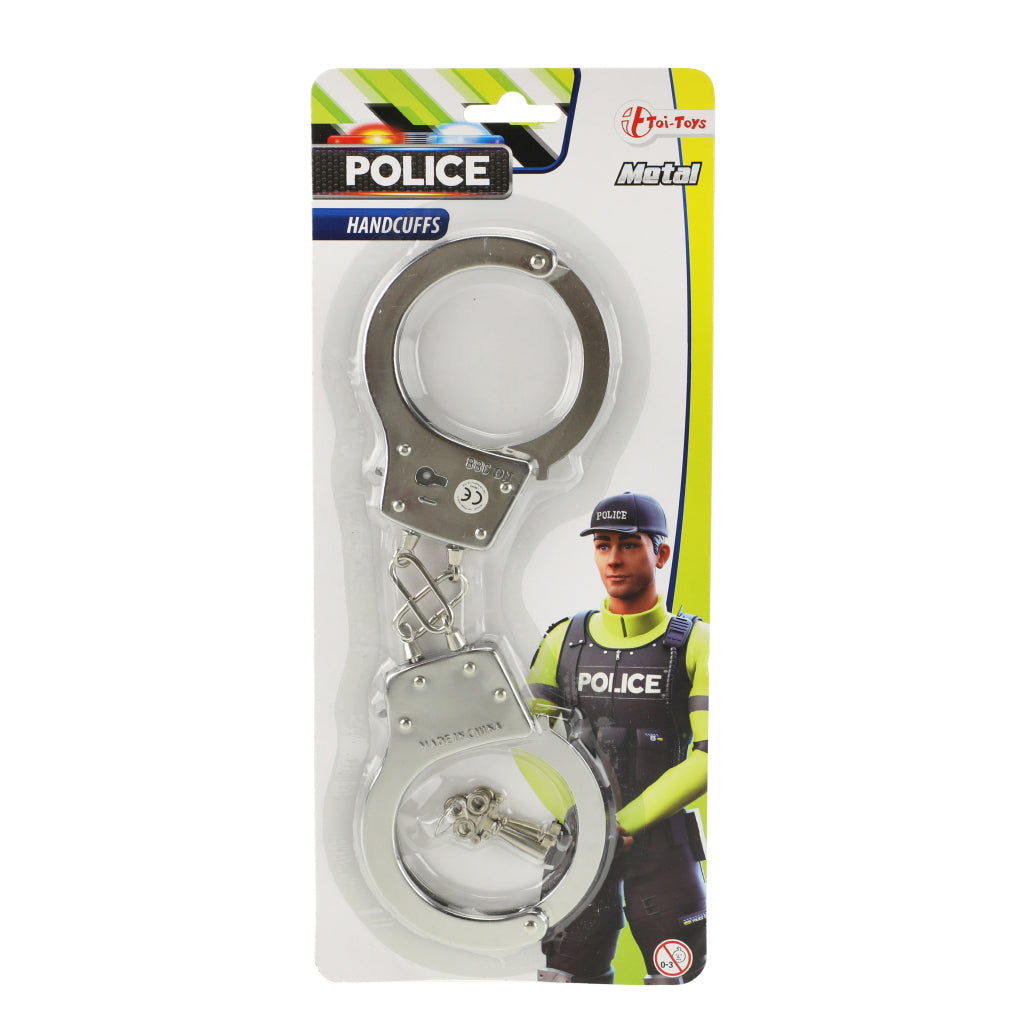 Toi-toys toi-toys metalen politie handboeien 28 cm