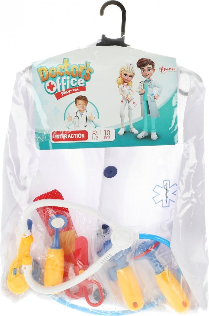 Toi-Toys Reds Set Doctor Junior Polyester White 10 pièces