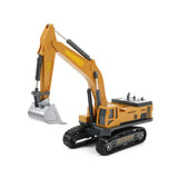 Metal building vehicle excavator with caterpillars, 1:55