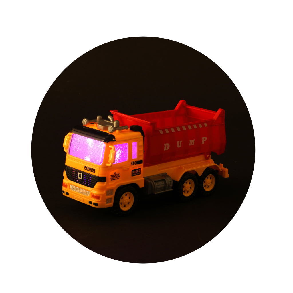 Toi-toys trucks kiepwagen met graafmachine licht geluid