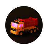 Toi-toys trucks tilt truck with excavator light sound