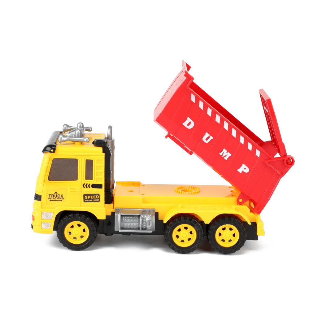 Toi-toys trucks tilt truck with excavator light sound