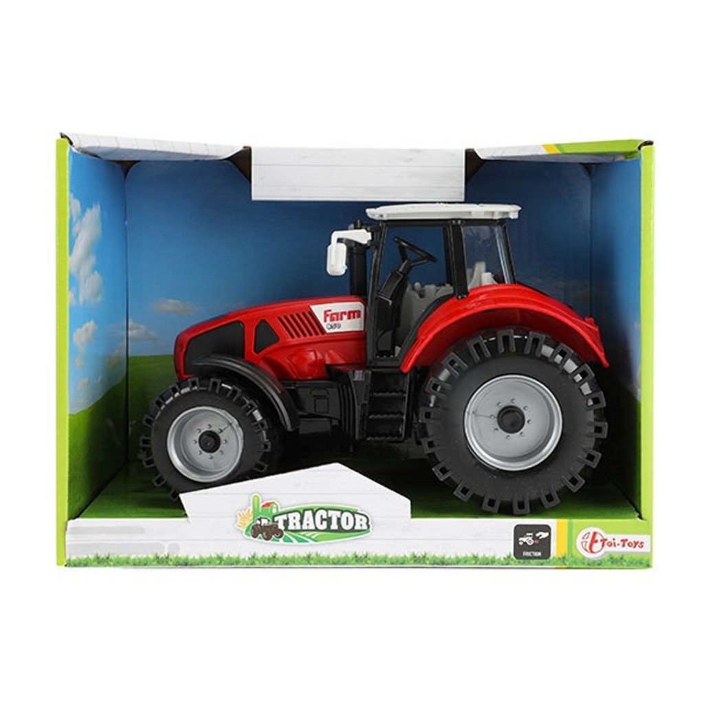 Toi-toys Traktor mat Reibung rout, 19cm