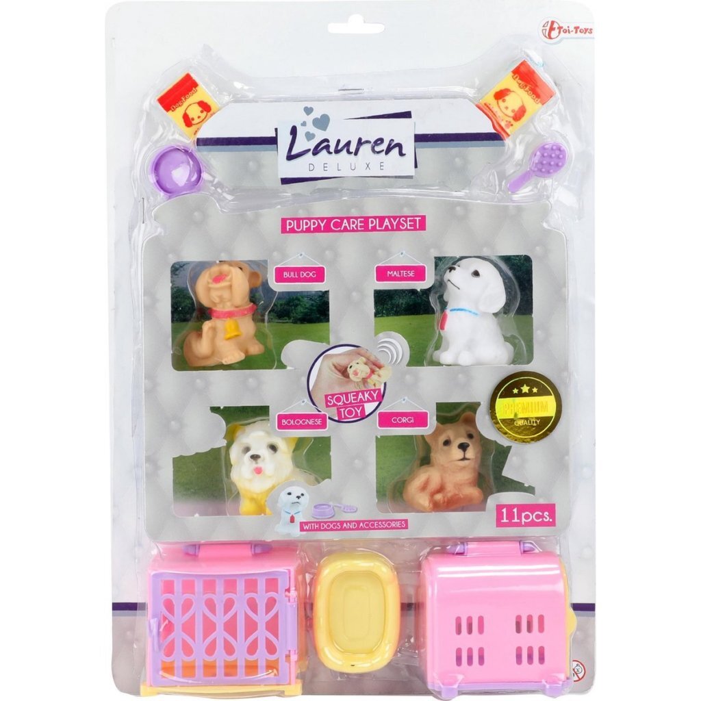 Lauren Deluxe Puppies in suitcase + sound