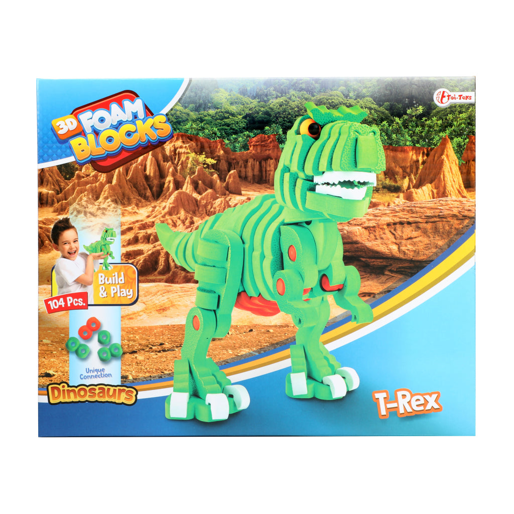 Toi-Toys Craft Puzzle Dinosaurus 25,8 cm Grün 104-Stück