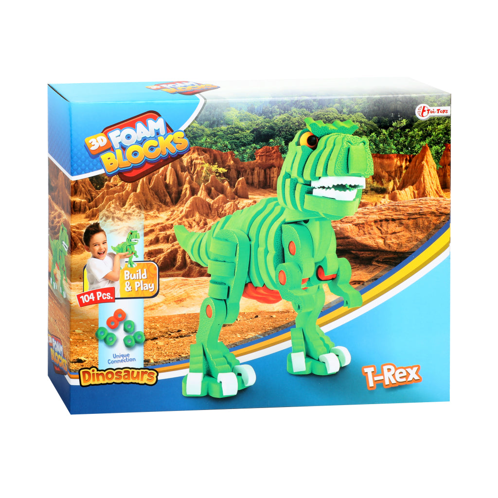 Toi-Toys Craft Puzzle Dinosaurus 25.8 cm verde 104 piezas