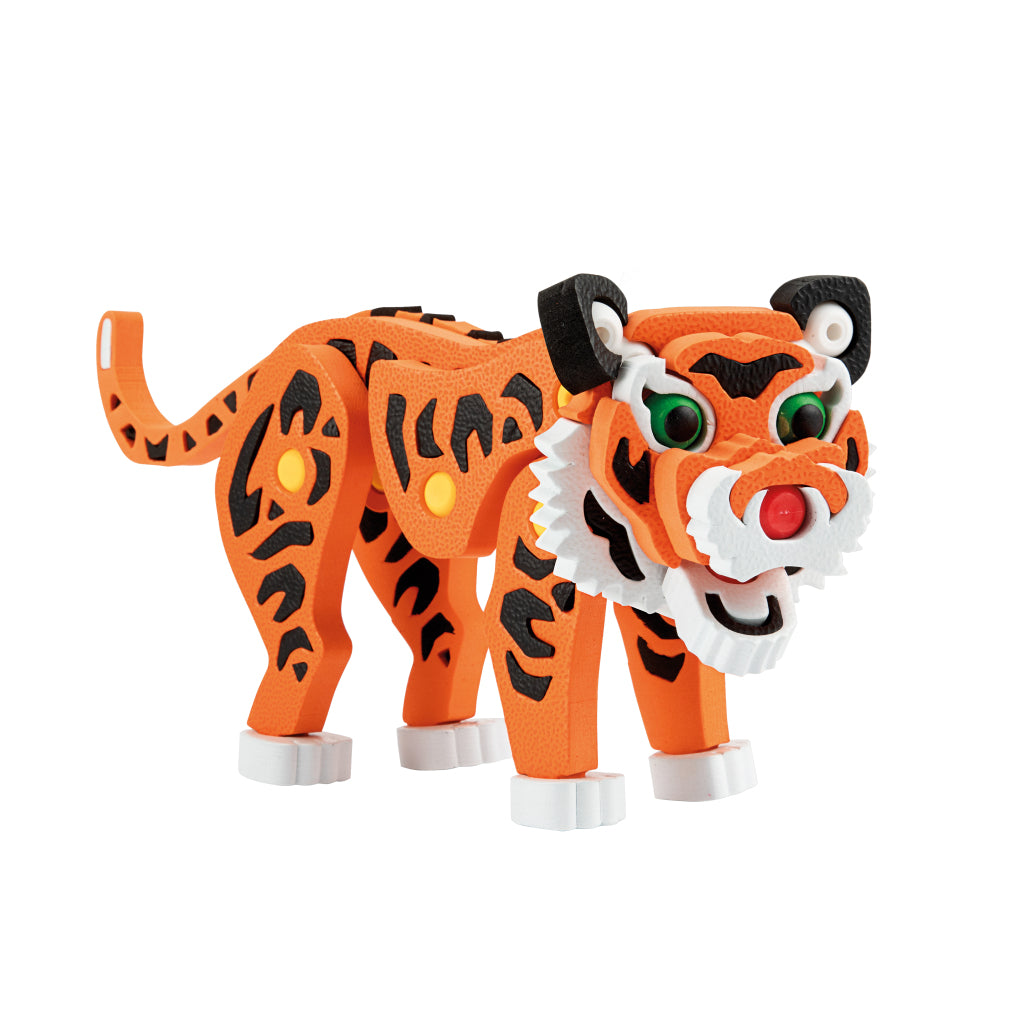 Toi-toys 3D Puzzle Tiger Junior 31.5 cm Schaum Orange 121-Stéck