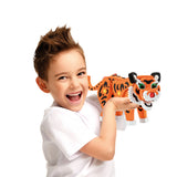 Toi-Toys 3D Puzzle Tiger Junior 31,5 cm skumoransje 121-stykke