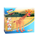 Toi-Toys 3D Puzzle Giraffe Junior 31,5 cm skumoransje 104-stykke