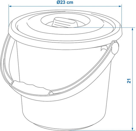 Proplus emmer 5l met deksel