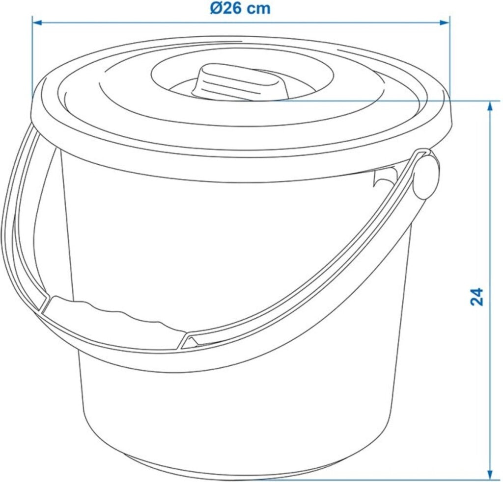 Proplus emmer 9l met deksel