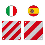 Proplus markeringsbord flexibel 50x50 cm voor itali euml; spanje portugal rood wit