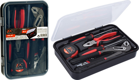 Fx tools gereedschapset 9-delig in opbergdoos