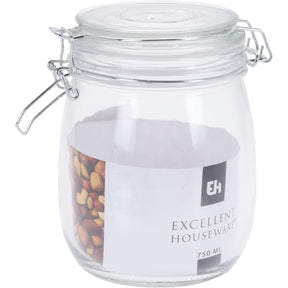 Excellent houseware glazen voorraadpot 0.75l