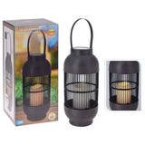 Progarden Progarden Lantern med lysestol Led Rattan Black