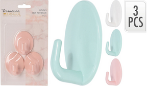 Plakhaakjes pp 3 stuks 5x4cm assorti kleur
