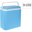 Basic koelbox 24l blauw wit