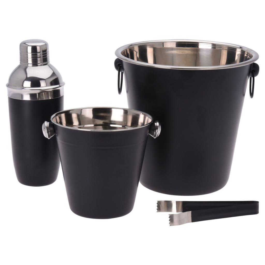 Utmärkt hushållsvaror Hushållsvaror 4-stycken Cocktail Set Stain-Free Steel Matte Black