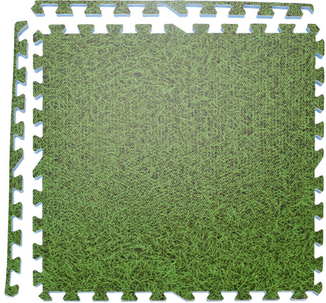 Vloertegels eva 60x60x1cm 4 stuks grasprint