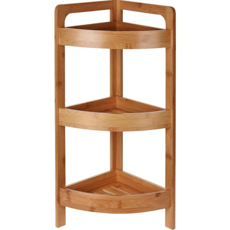 Excellent houseware badkamerrek 3 etages 61x23 cm bamboe