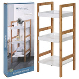 Bathroom Solutions Bathroom Solutions storage rack with 3 shelves MDF and Bamboo