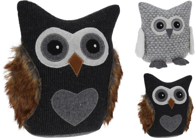 Deurstopper uil 2 assorti