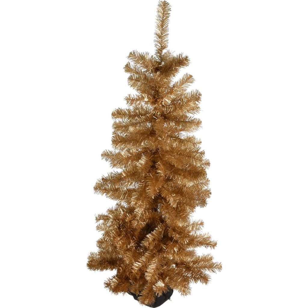 Atmosfera Tavolo da tavola di Natale Tree di Natale 120 cm colorato in oro galvanizzato