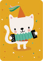 Bora accordion cat ansichtkaart