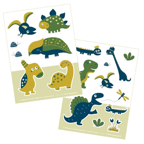 Bora stickervellen 2 x a6. dinosaurrr. | 5 stuks
