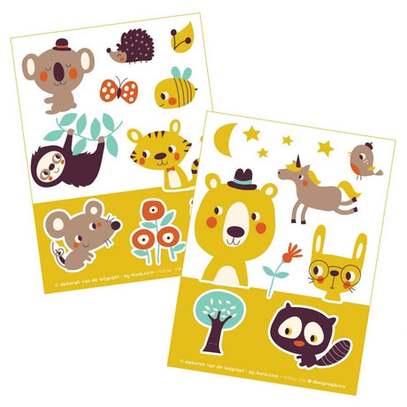 Bora stickervellen 2 x a6. hide and seek | 5 stuks