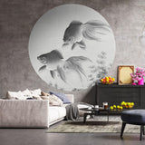 Wallart Wallart Wallow Circle Two Goldfish 190 cm