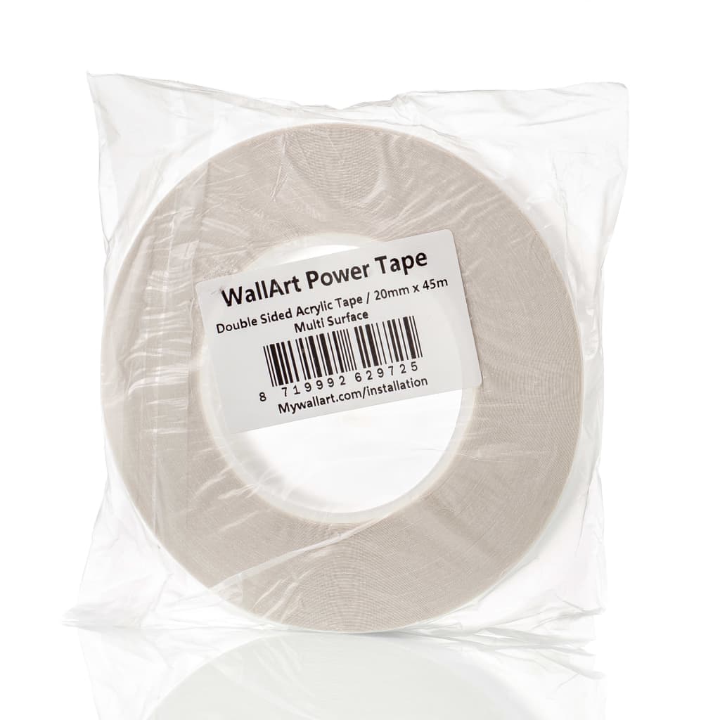 Wallort Wallabart Pawertape Double -Sted-transparent