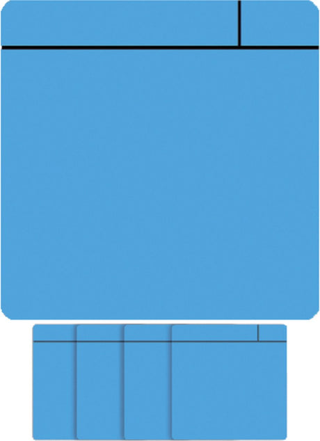 Smit visual magneet scrum - 75x75mm - lichtblauw - 5 stuks