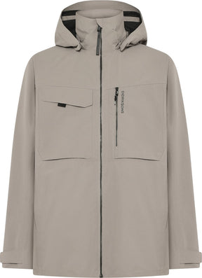 Didriksons aston usx jkt 5 unisex outdoorjas - ash brown