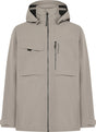 Didriksons aston usx jkt 5 unisex outdoorjas - ash brown