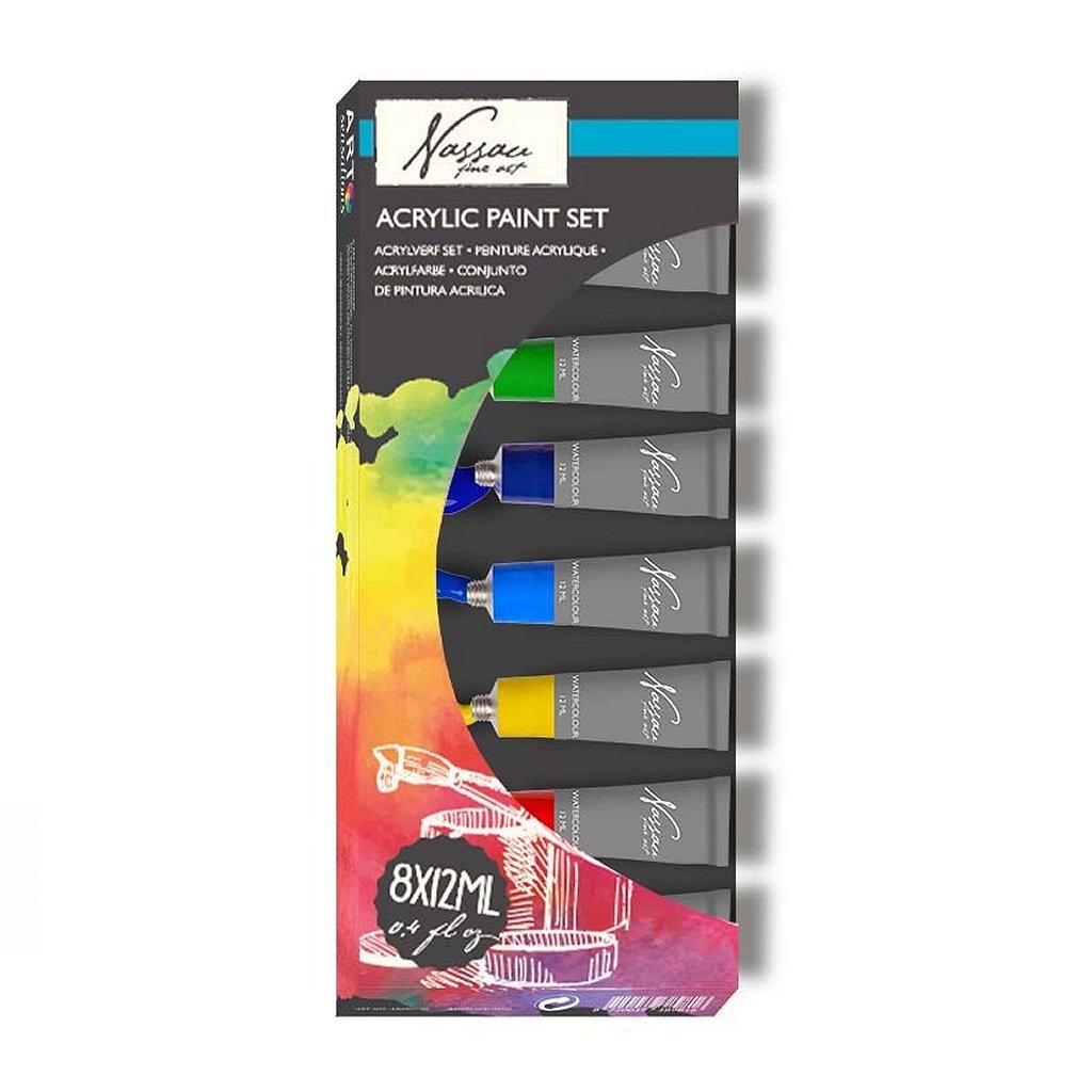 Nassau Acryl Paint Set, 8x12ML