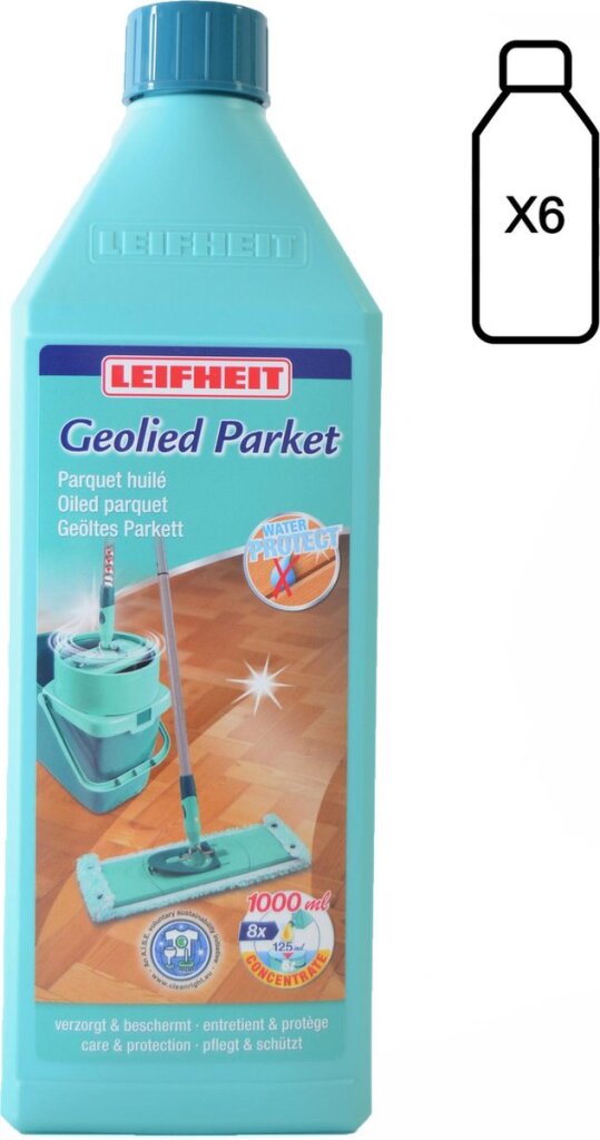 Leifheit geolied parketreiniger 6 x 1l