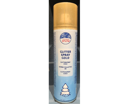 Glitterspray goud