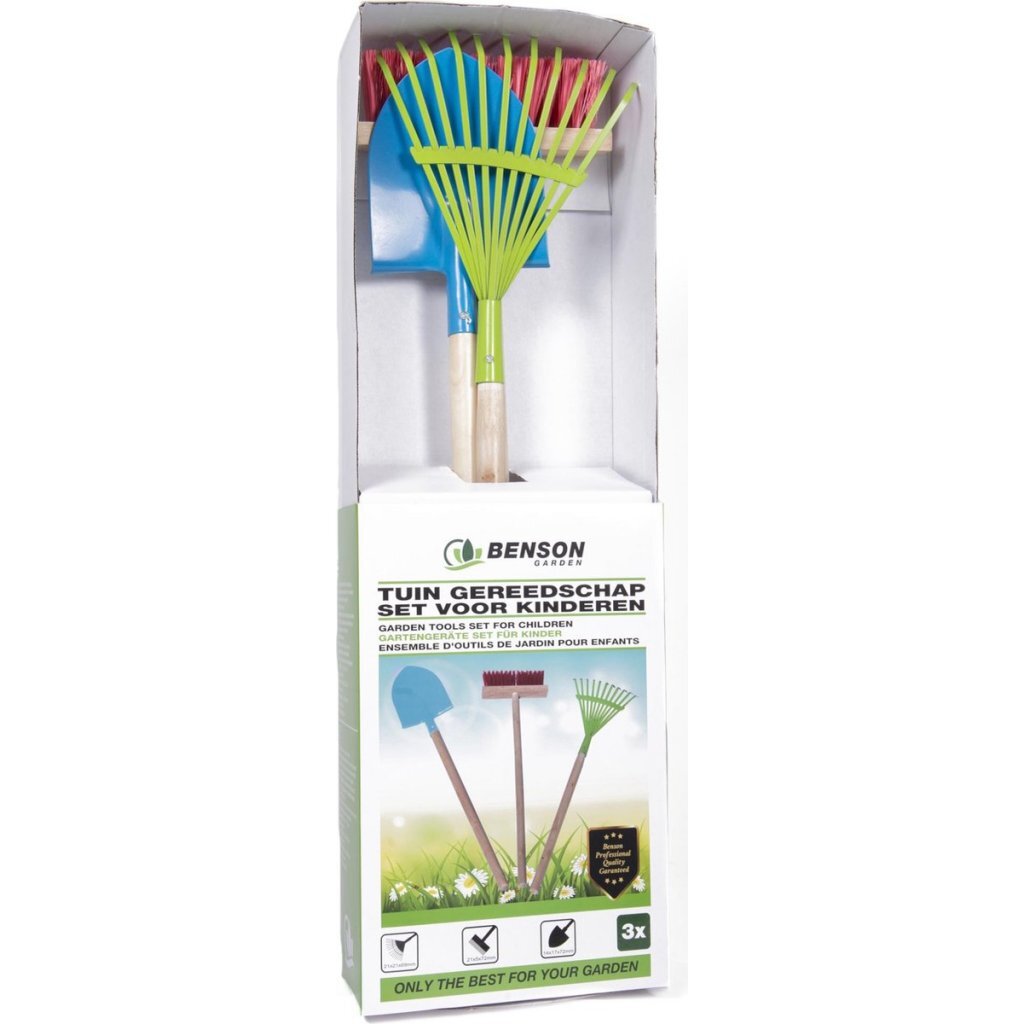 Benson kinder tuingereedschap 3-delig