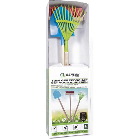 Benson kinder tuingereedschap 3-delig