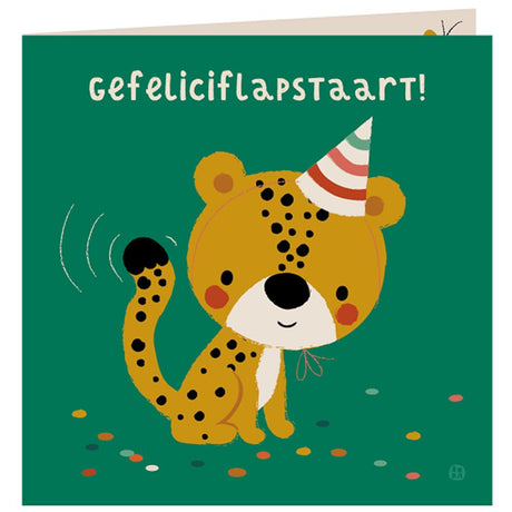 Jungle verjaardagskaart+envelop. gefelic | 5 stuks