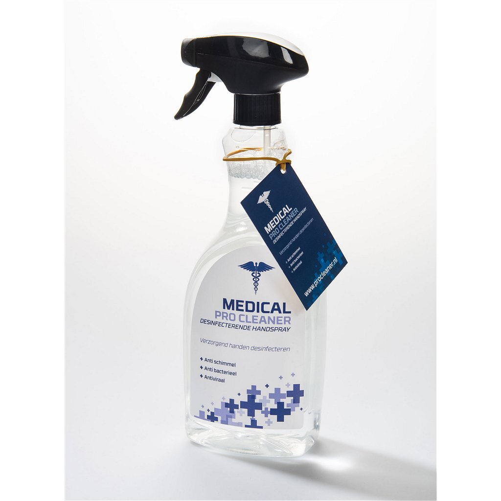 Medical pro cleaner medical cleaner desinfecterende handspray 750 ml doos 10 stuks