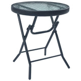 Vidaxl 3-delige bistroset staal taupe